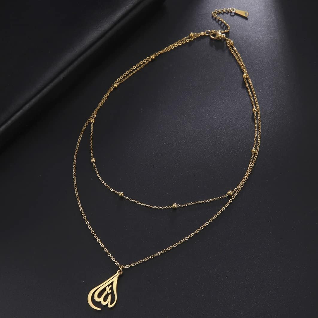 UNIFT Islamic Muslim Allah Layered Necklaces For Women Stain... - Image 5