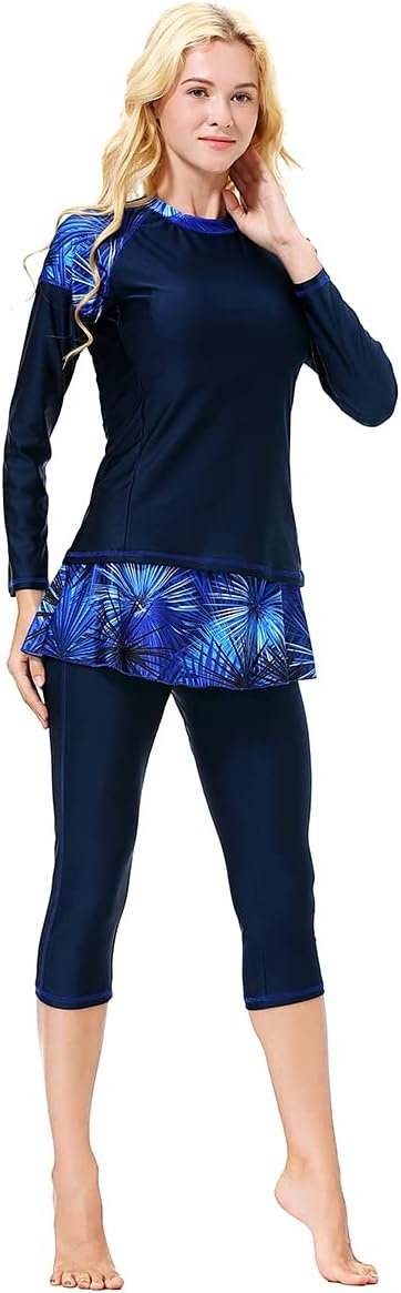 Women Burkini Swimsuits Modest Muslim Swimwear Islamic Long ... - Image 4