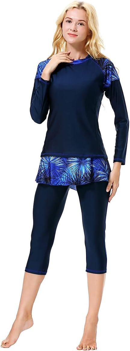 Women Burkini Swimsuits Modest Muslim Swimwear Islamic Long ... - Image 3
