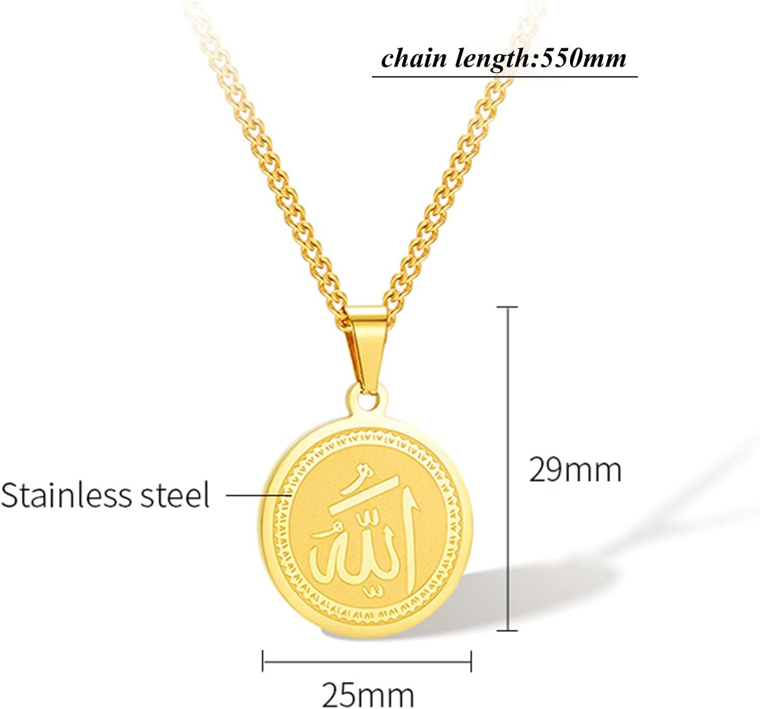 Fashion 18K Gold Plated Round Necklace S... - Image 3