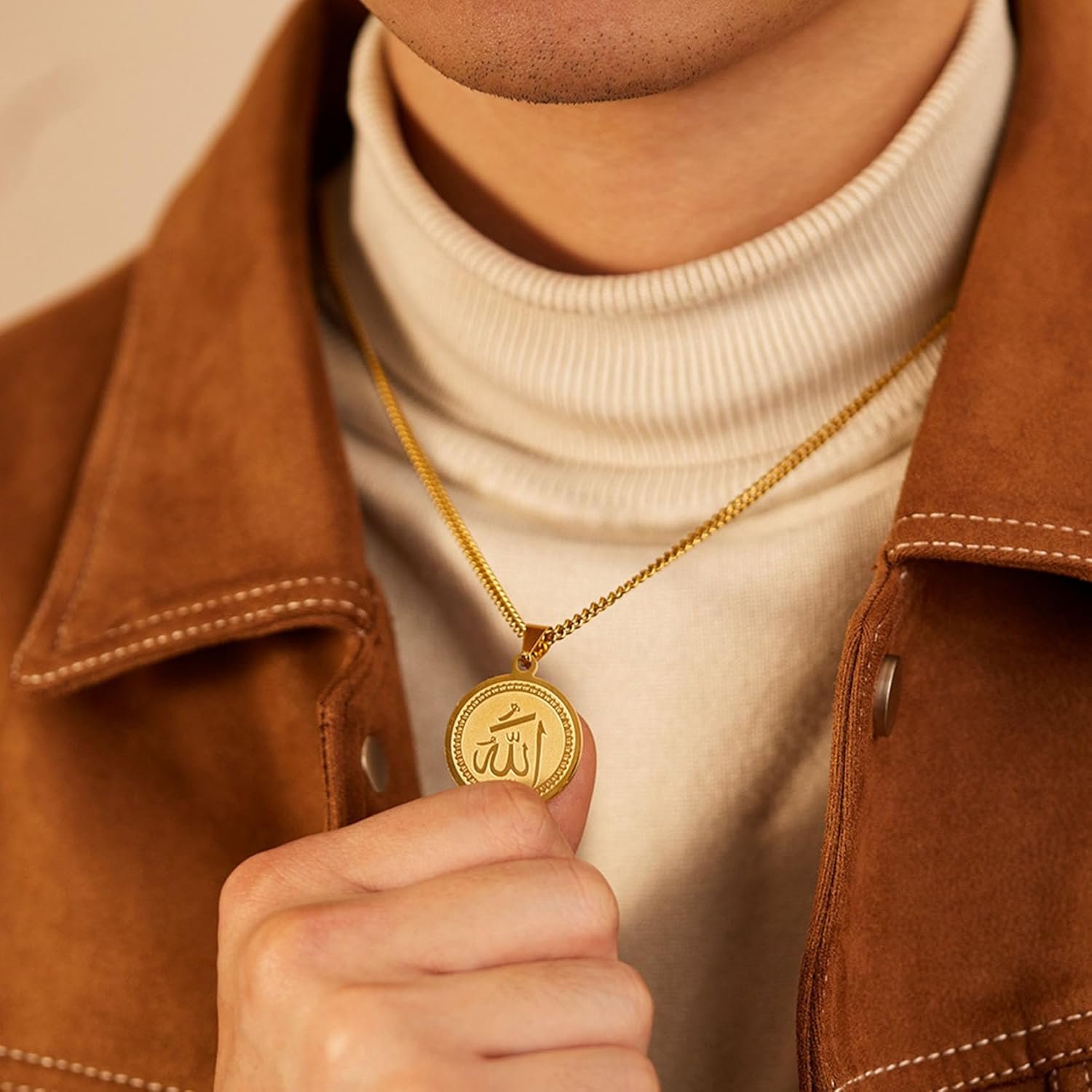 Fashion 18K Gold Plated Round Necklace S... - Image 8