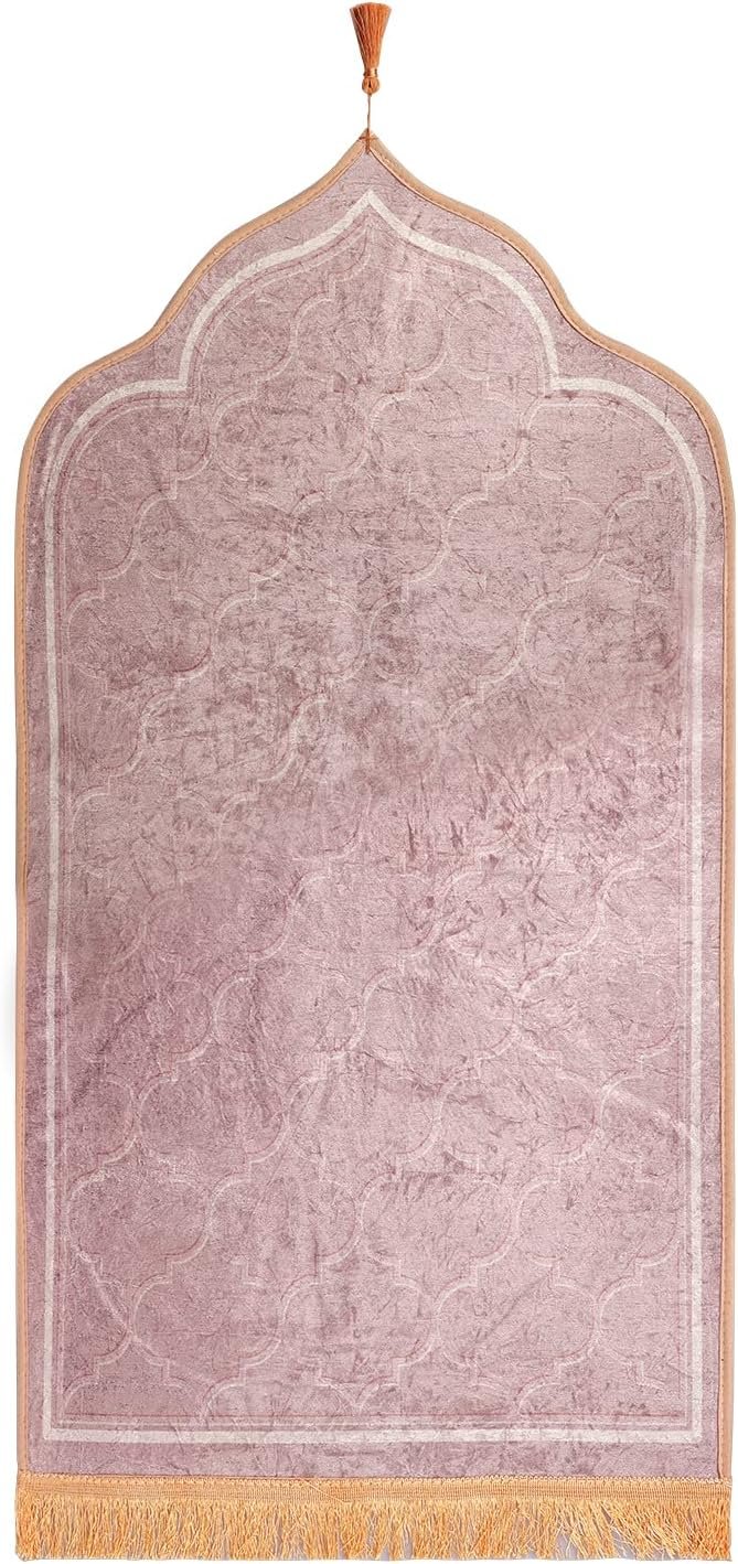 Muslim Prayer Rug Large Portable Islamic Prayer Mat with Tas... - Image 2
