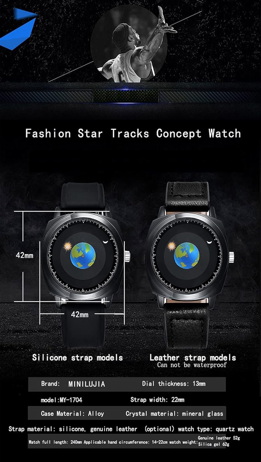 MINILUJIA 50M Waterproof Men World Map W... - Image 4