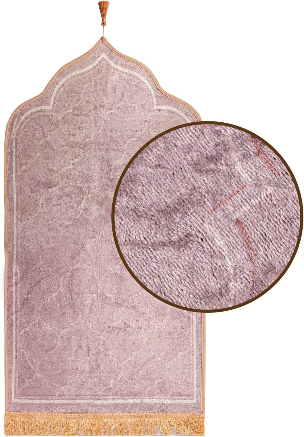 Muslim Prayer Rug Large Portable Islamic Prayer Mat with Tas... - Image 5