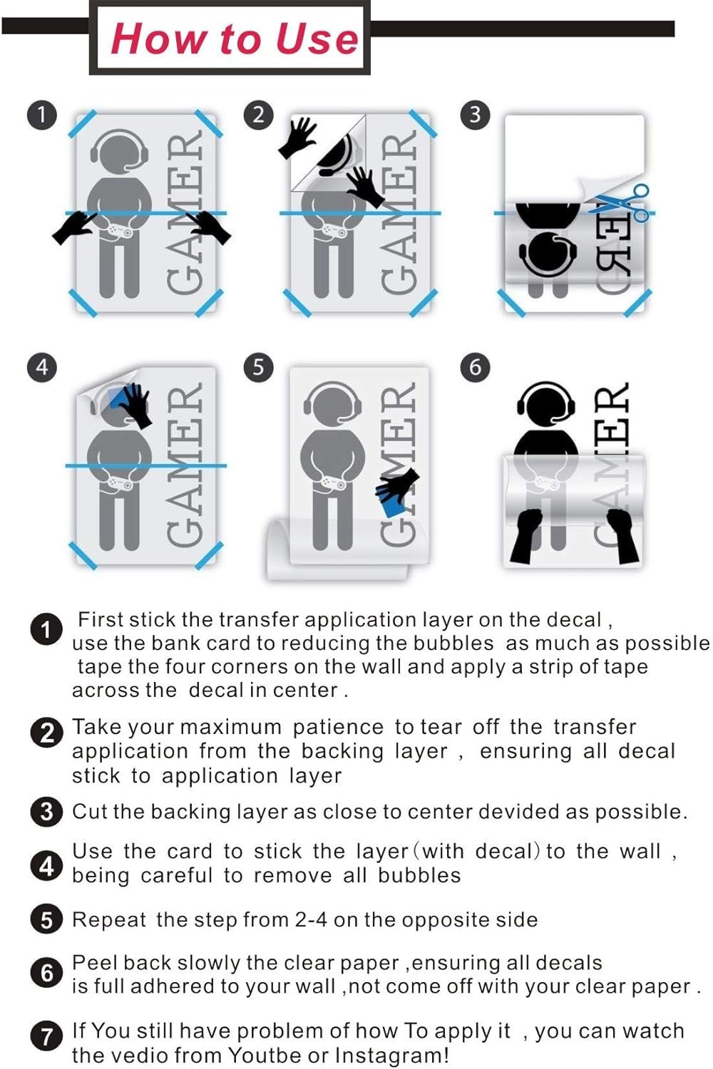 Muslim Wall Sticker Removable Heart Patt... - Image 9