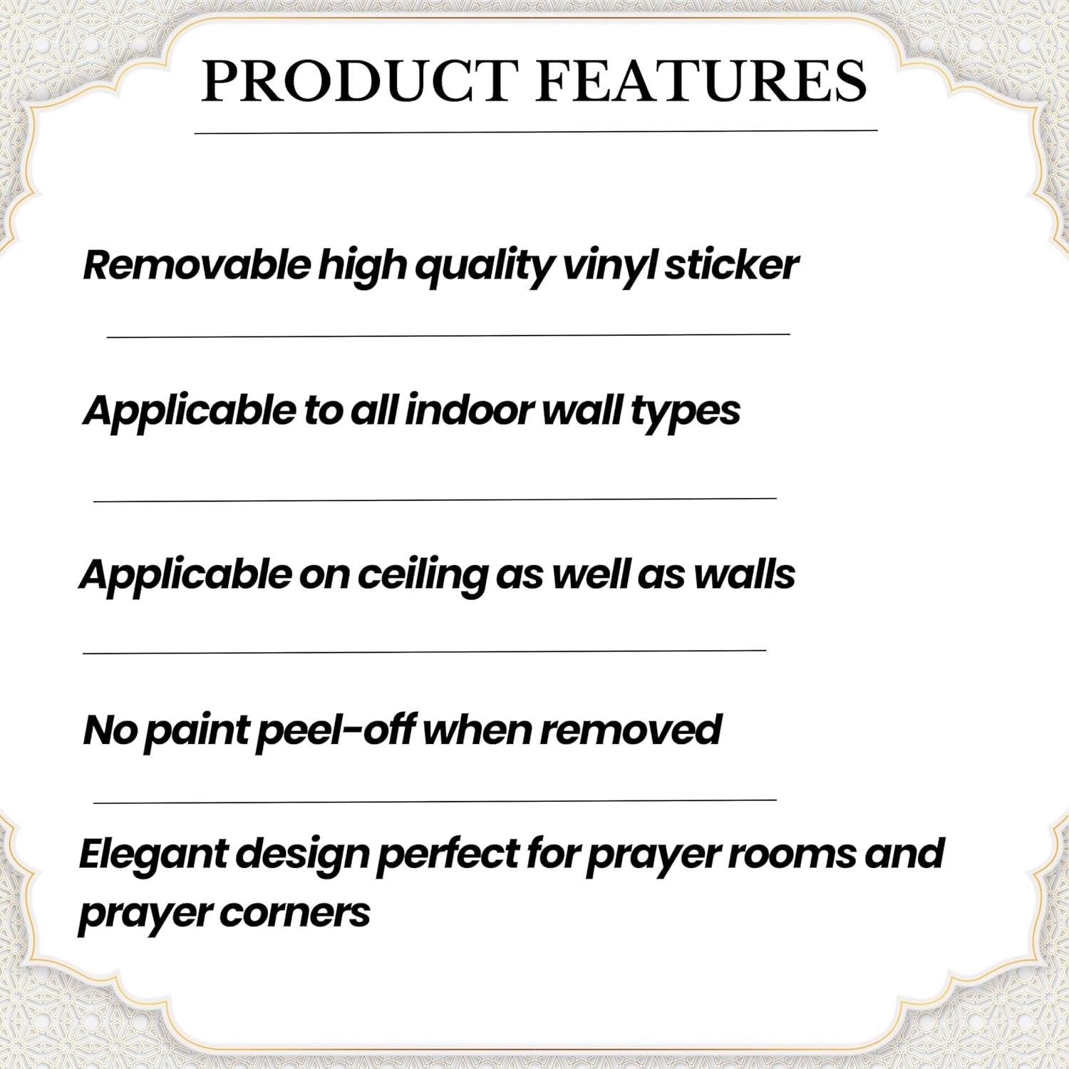 Muslim Qibla Direction Wall Sticker, Qib... - Image 5