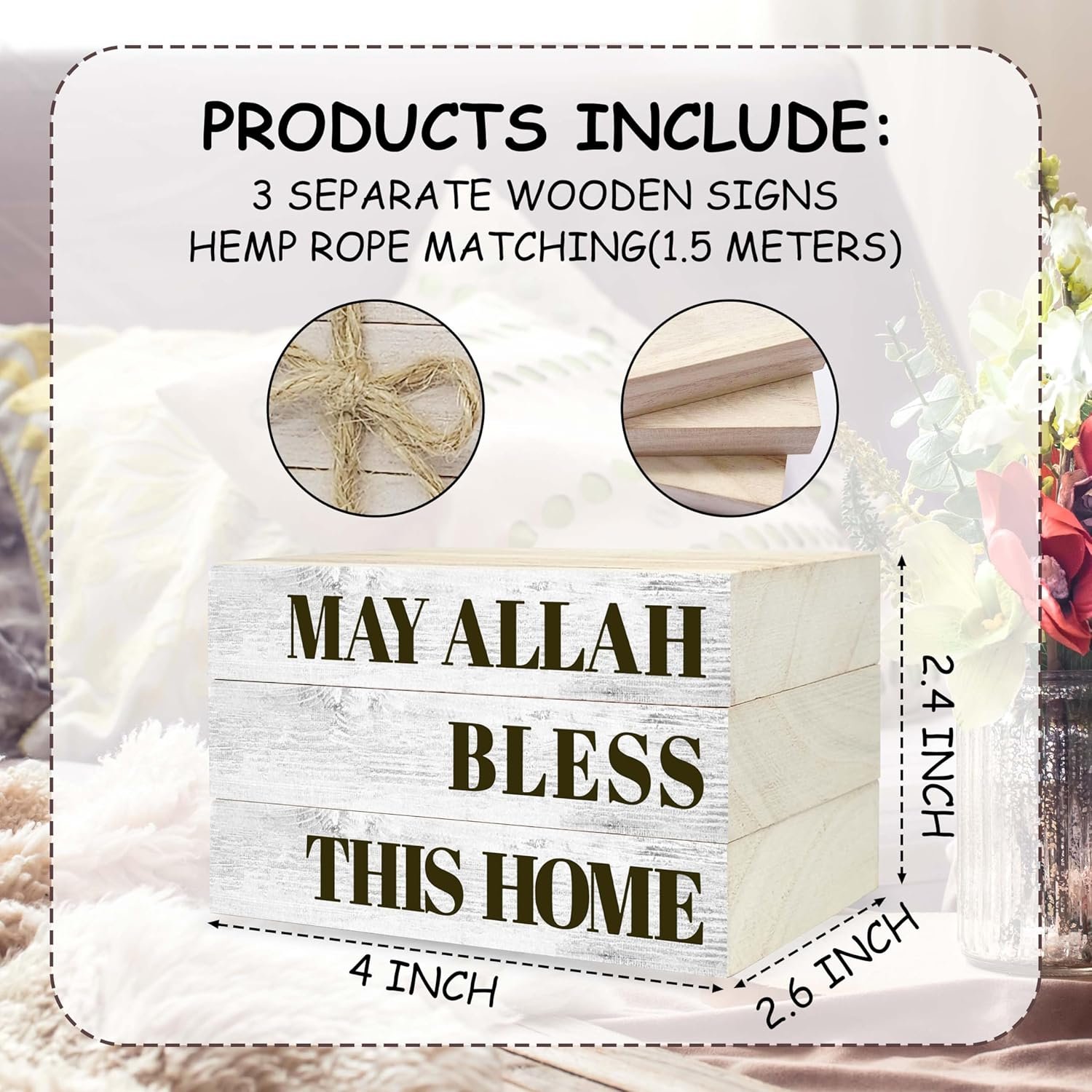 Decorative Books for Home Decor, Wood Bo... - Image 3