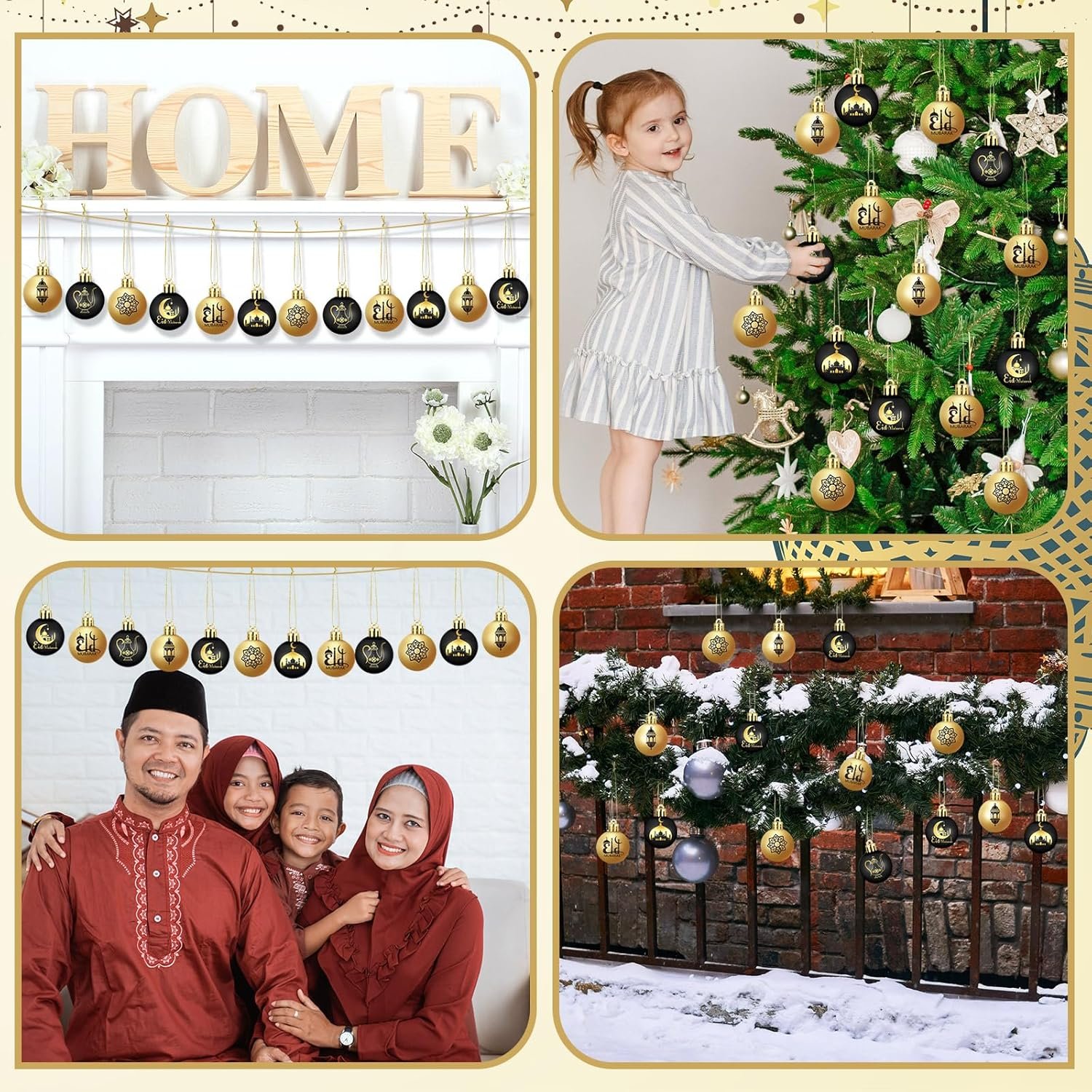 Bememo 24 Pcs Ramadan Ball Ornaments for... - Image 6