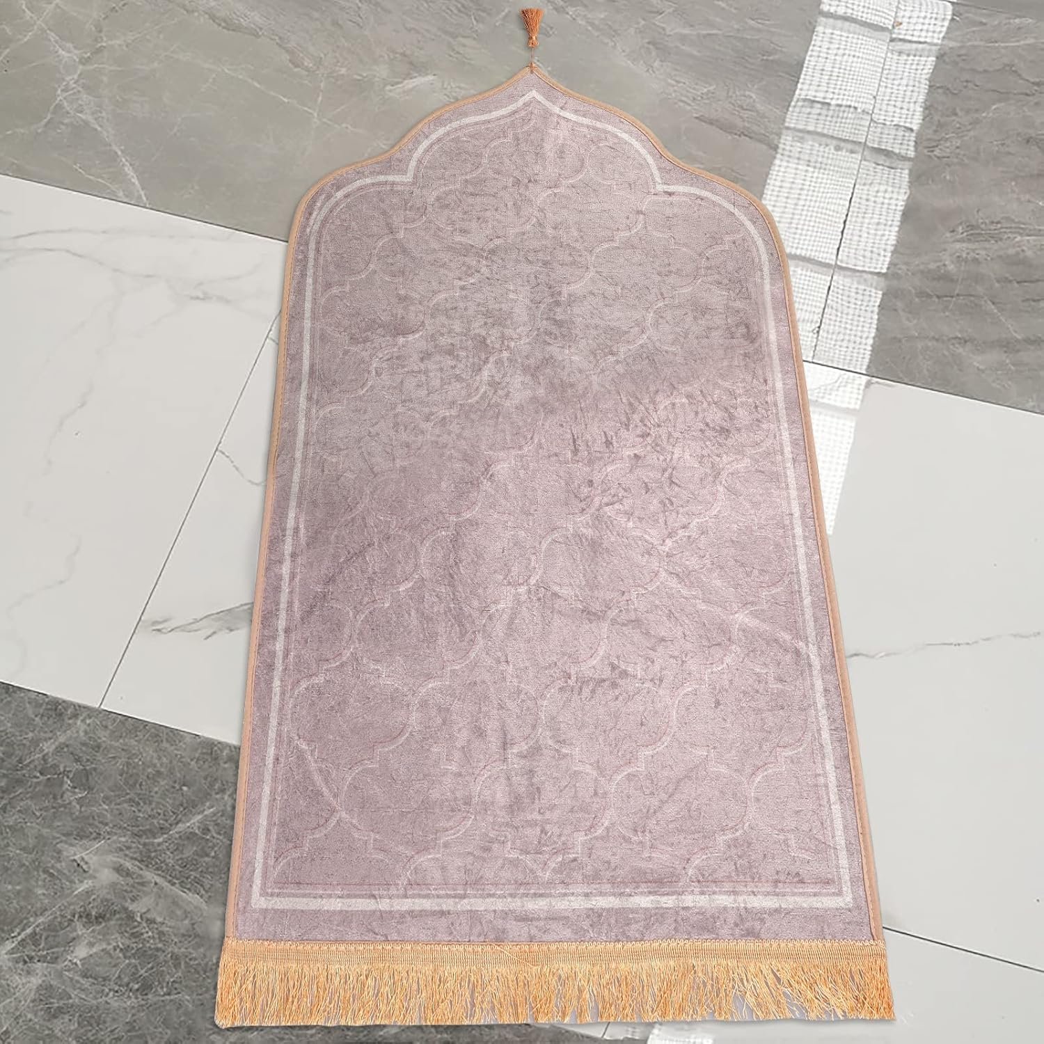 Muslim Prayer Rug Large Portable Islamic Prayer Mat with Tas... - Image 3