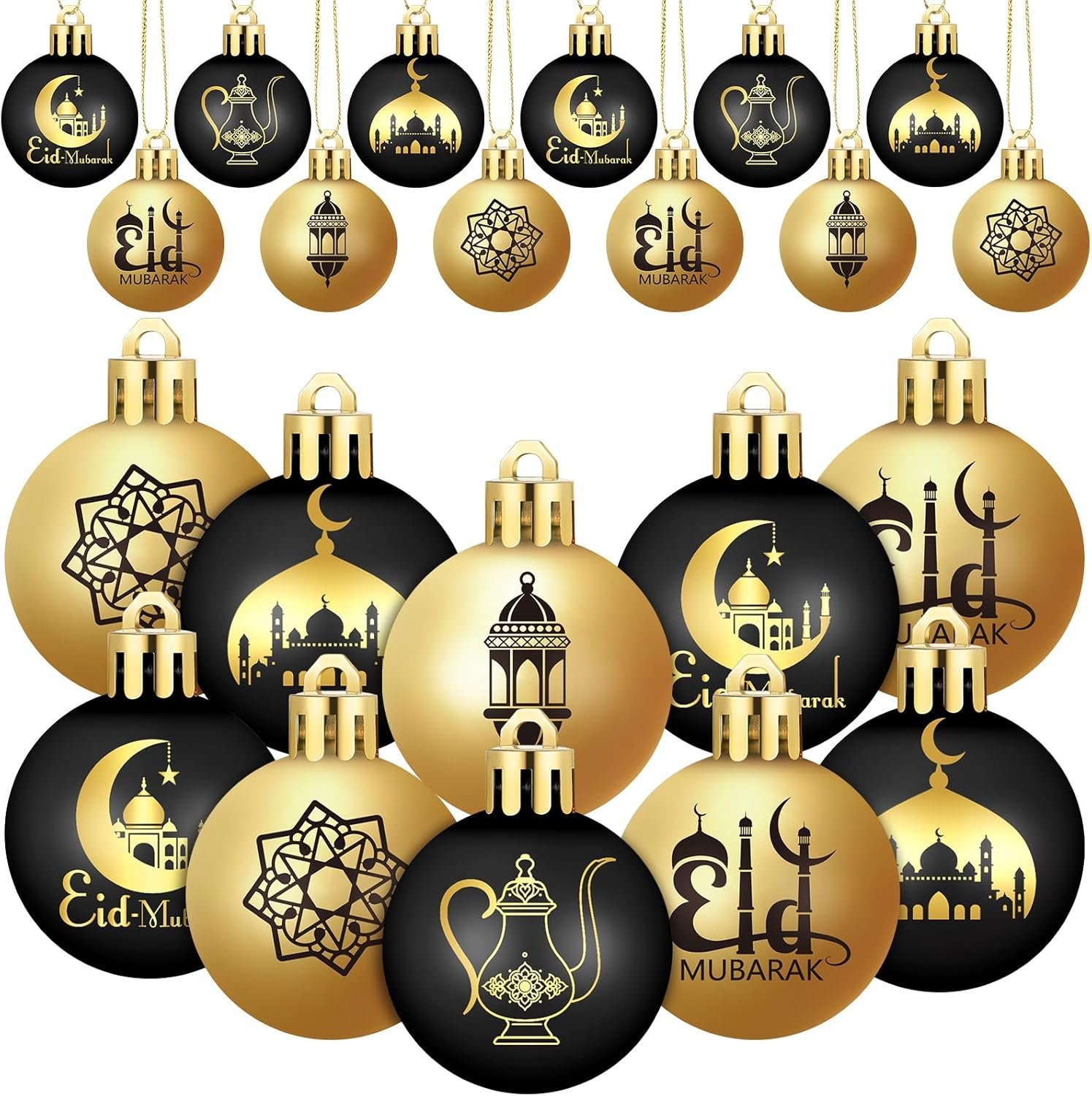 Bememo 24 Pcs Ramadan Ball Ornaments for... - Image 2
