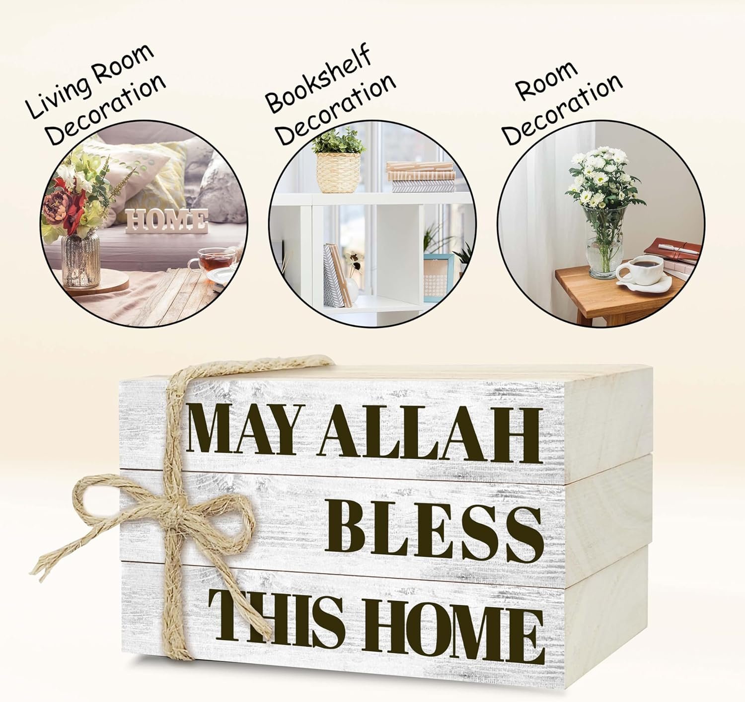 Decorative Books for Home Decor, Wood Bo... - Image 4