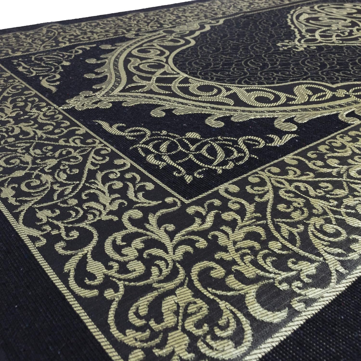 Modefa Islamic Prayer Rug Thin Woven Chenille and Taffeta Tu... - Image 6