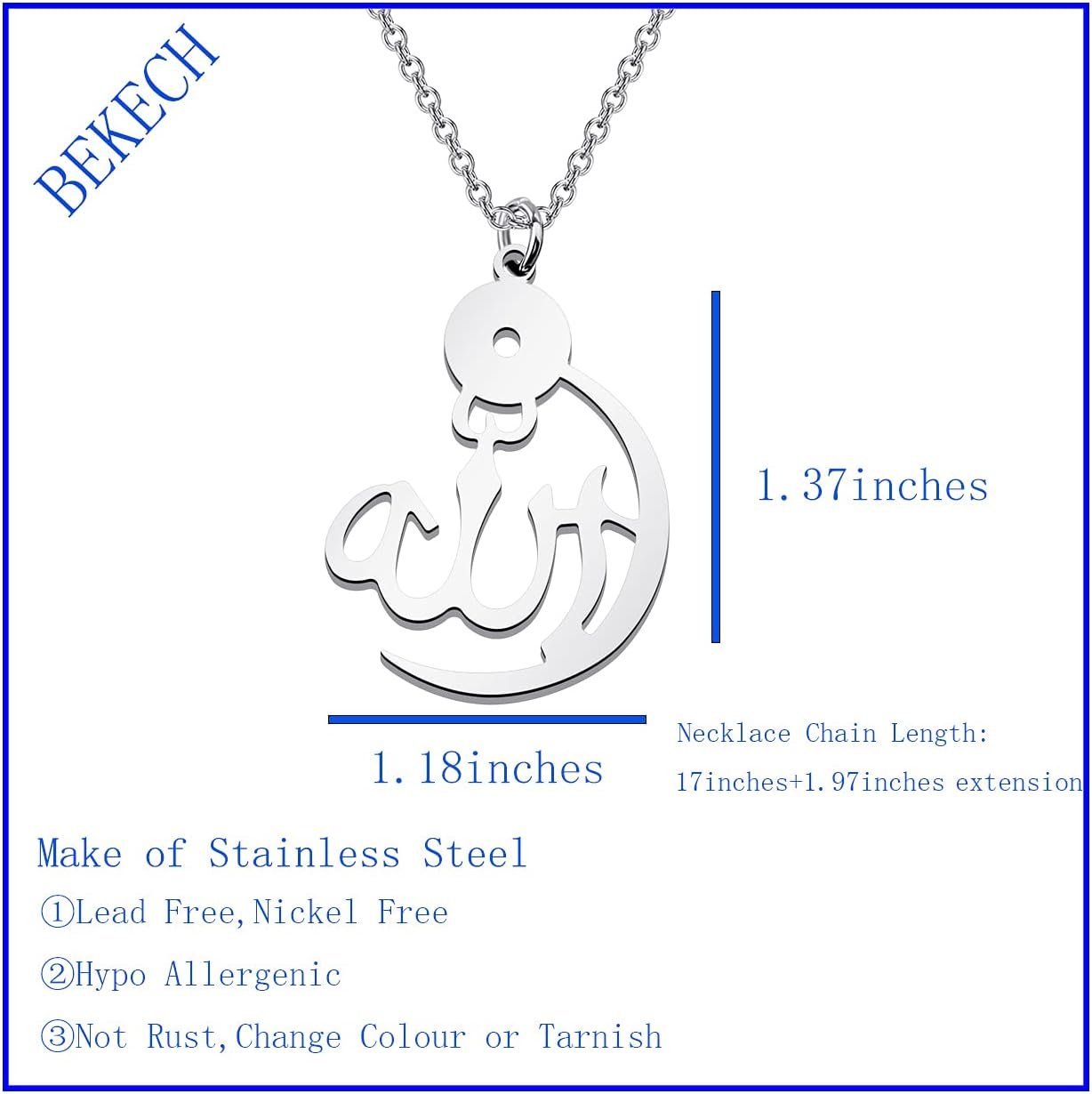 BEKECH Islamic Muslim Jewelry Muslim Mos... - Image 3