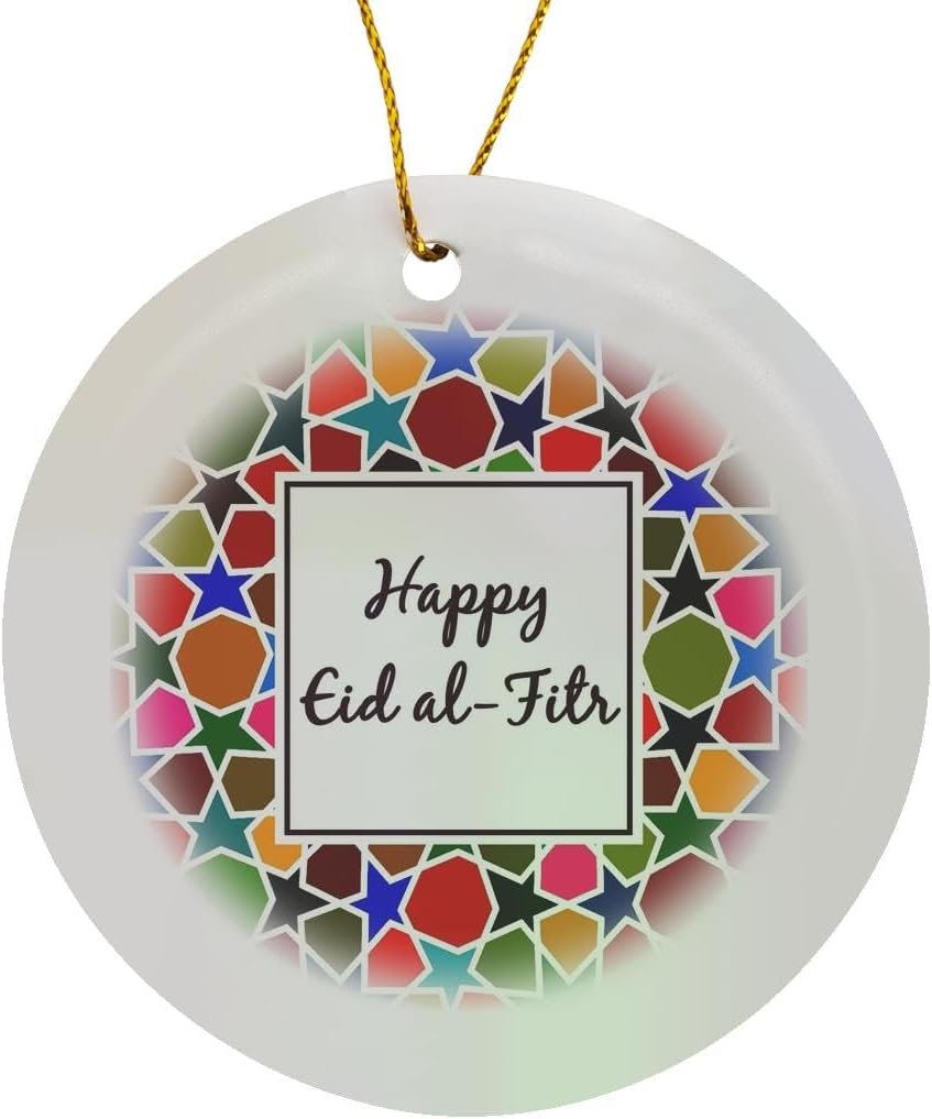 Circle Porcelain Ornament - Happy Eid al... - Image 2