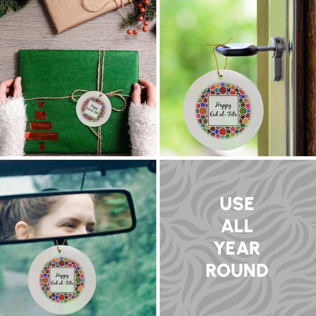 Circle Porcelain Ornament - Happy Eid al... - Image 6