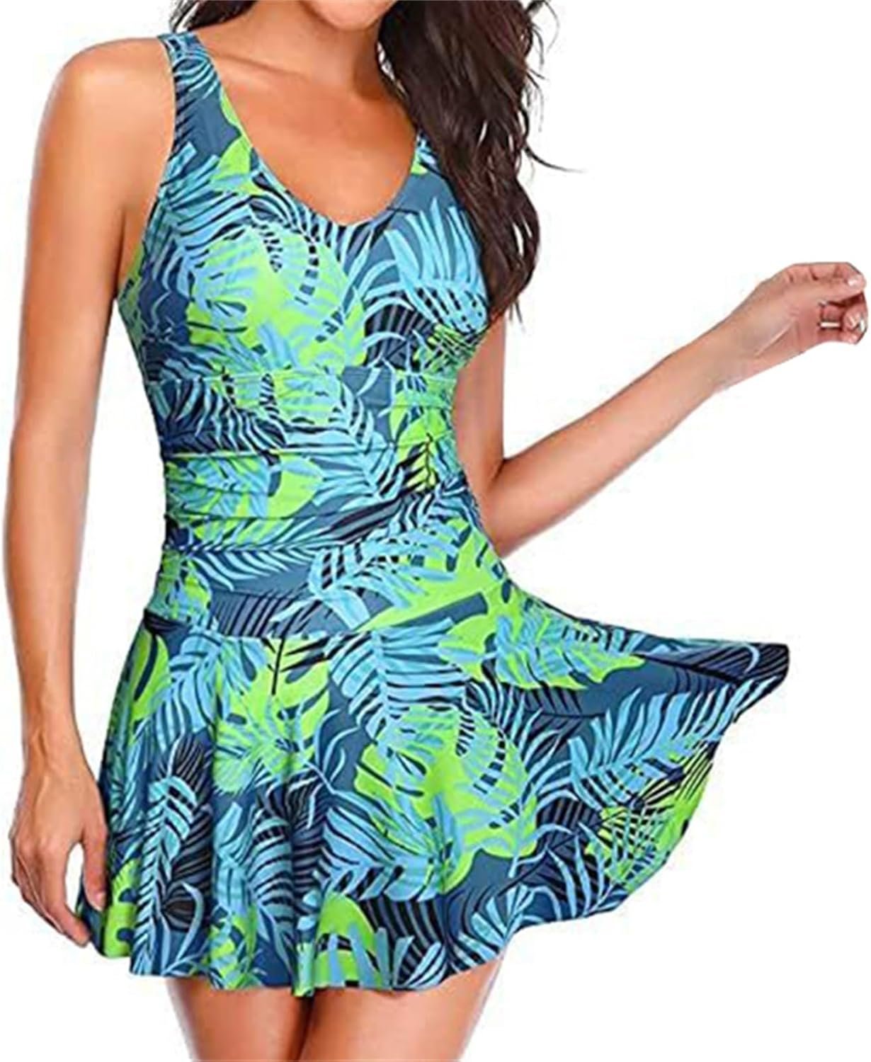One Piece Swimsuits for Women Modest Tum... - Image 2