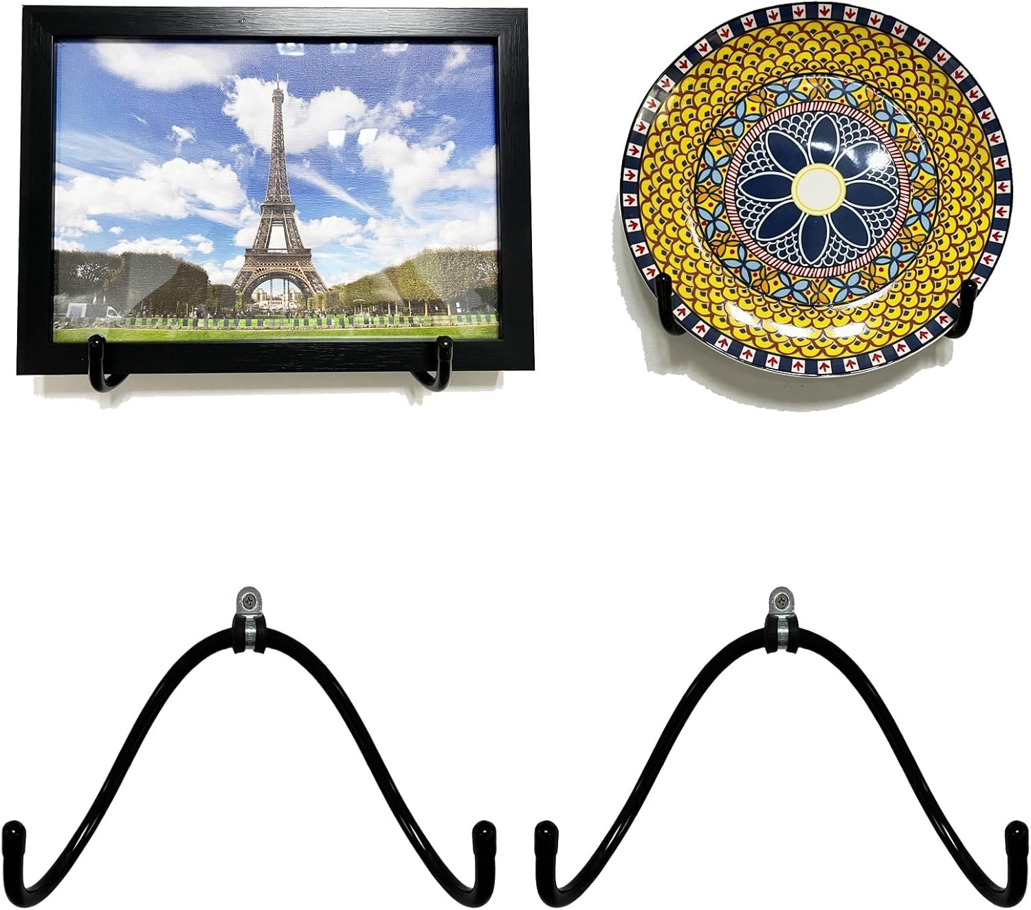 2 Pack Adjustable Plate Hangers,Wall Mount Plate Display Sta... - Image 2