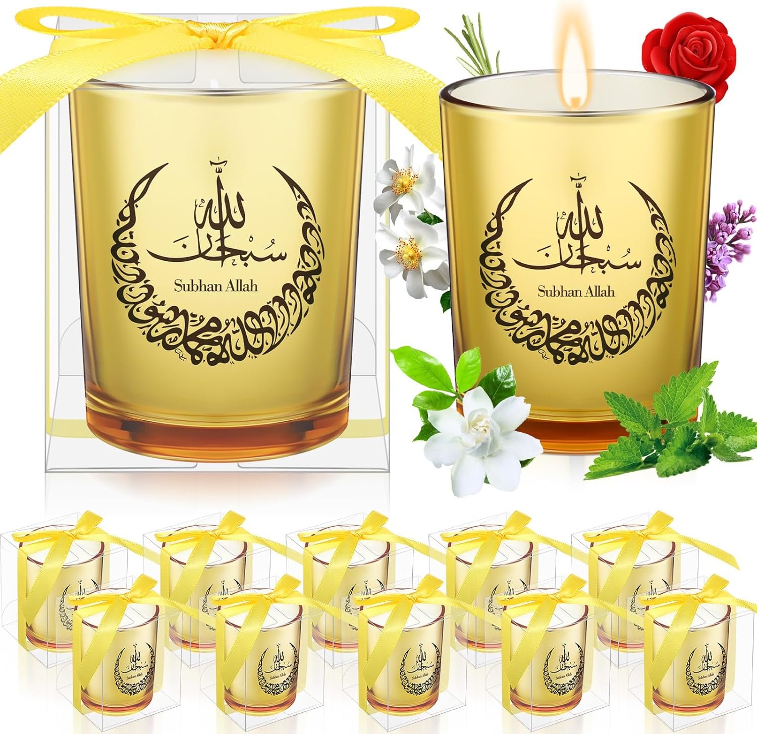 Ramadan Candles Set Eid Mubarak Gifts Scented Soy Candles fo... - Image 2
