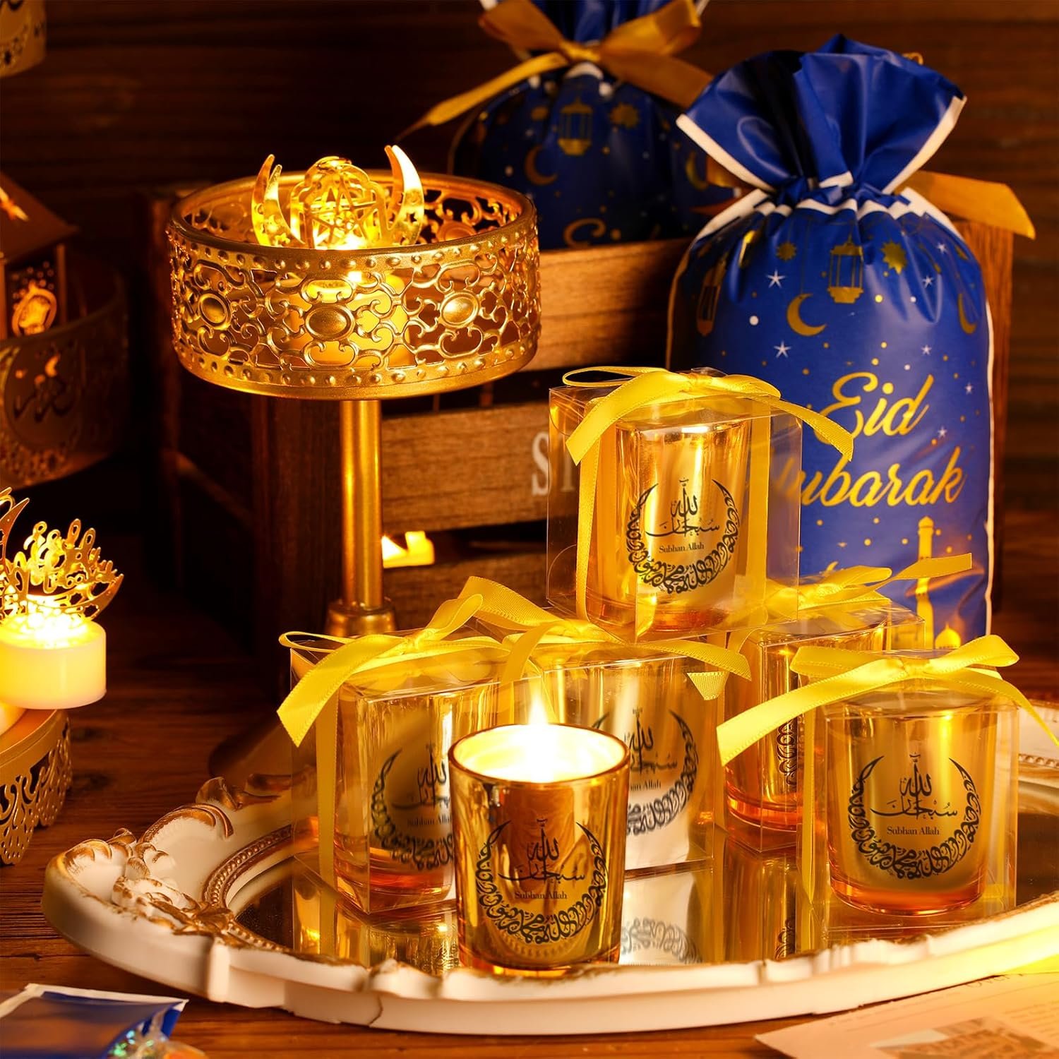 Ramadan Candles Set Eid Mubarak Gifts Scented Soy Candles fo... - Image 5