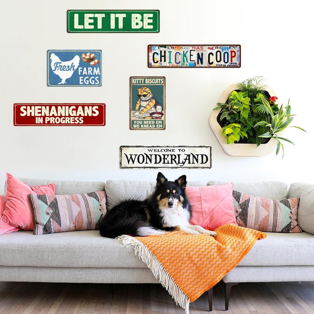 Vintage Wall Art Decor Street Signs for Kitchen Bathroom Hom... - Image 8