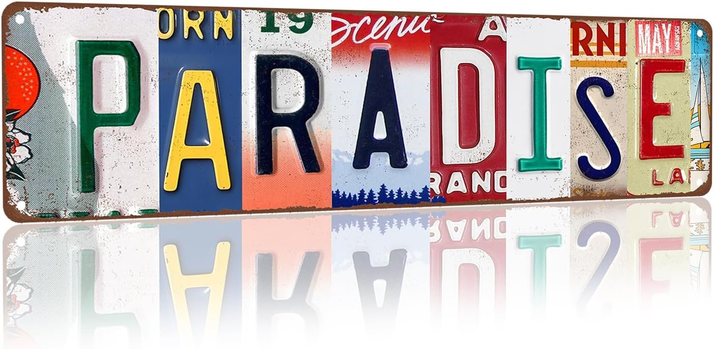 Vintage Wall Art Decor Street Signs for Kitchen Bathroom Hom... - Image 2