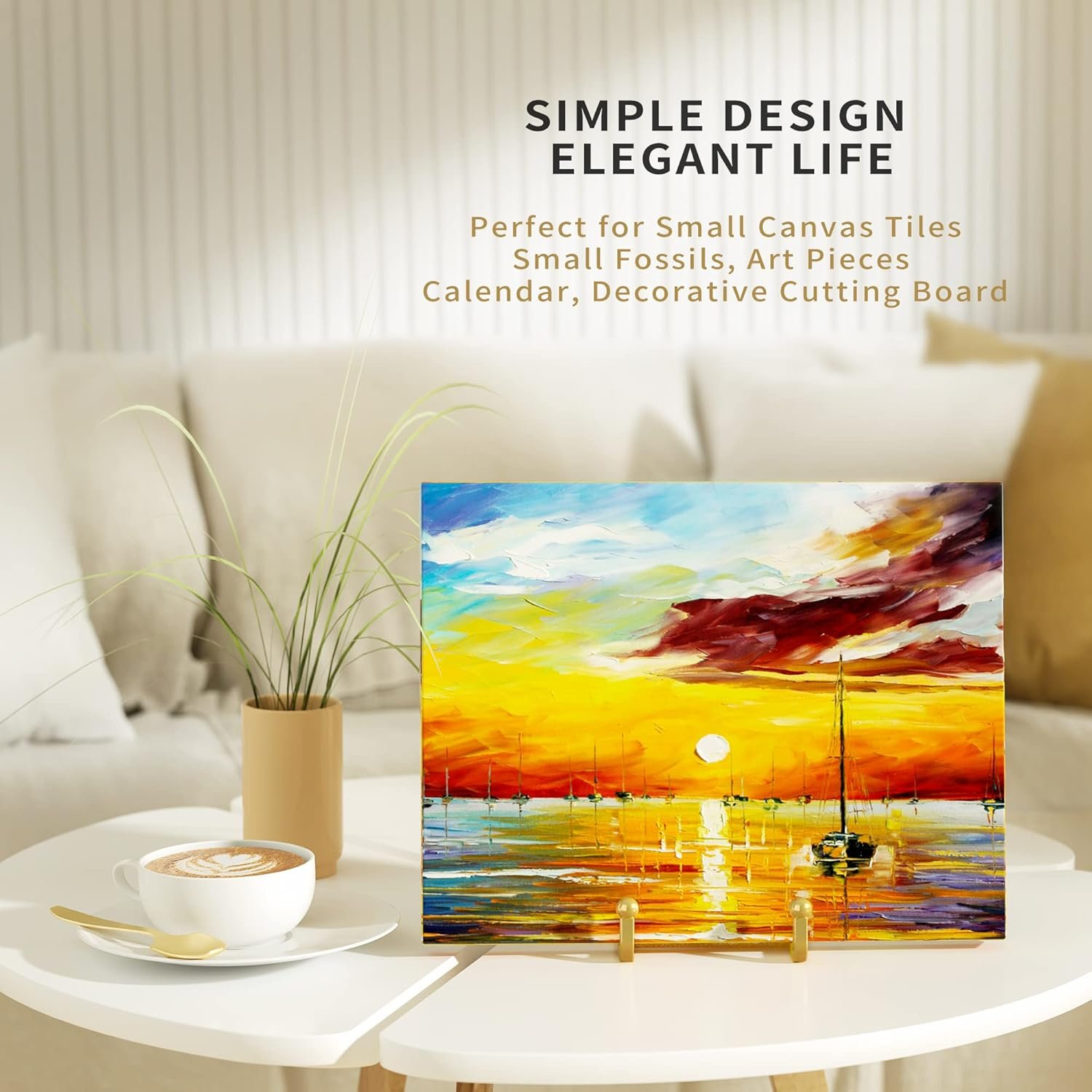 4 Pack Plate Stands for Display - 4.5 Inch Metal Square Wire... - Image 8