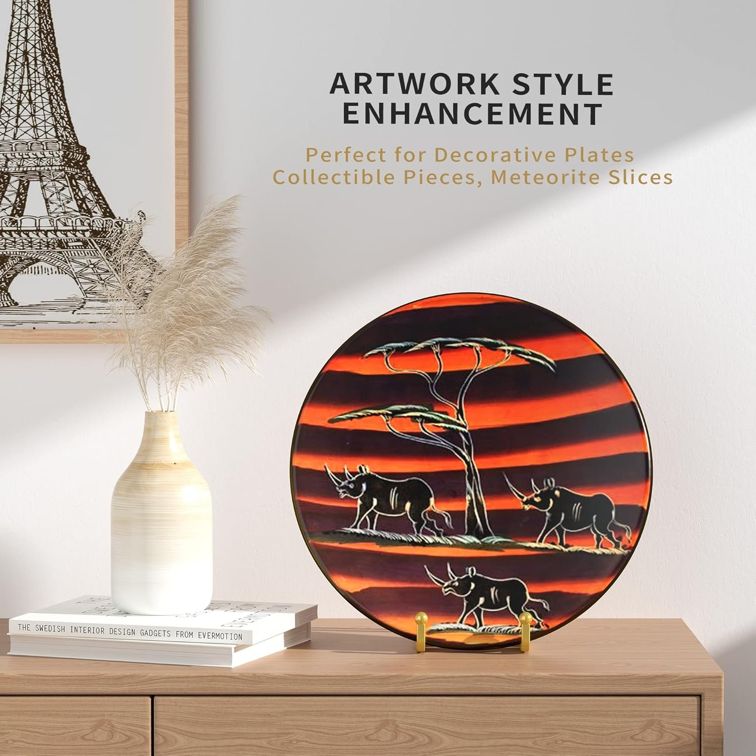 4 Pack Plate Stands for Display - 4.5 Inch Metal Square Wire... - Image 6