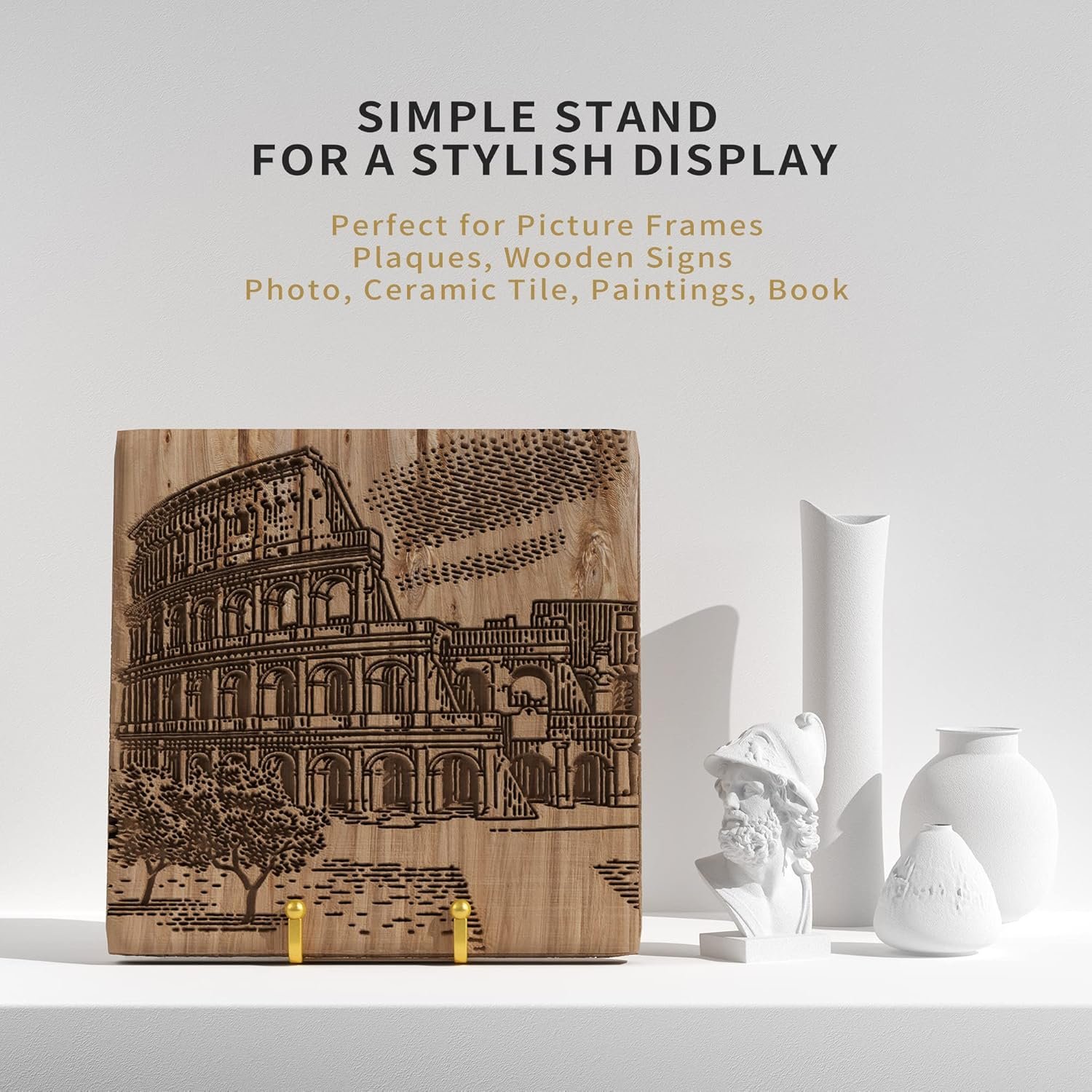 4 Pack Plate Stands for Display - 4.5 Inch Metal Square Wire... - Image 7