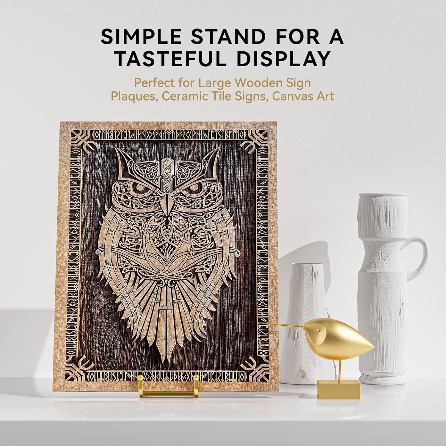 8 Inch Large Plate Stands for Display - Metal Plate Holder D... - Image 8