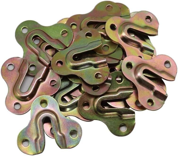 20pcs Zinc Yellow Keyhole Hangers Mirror Picture Frame Hange... - Image 8