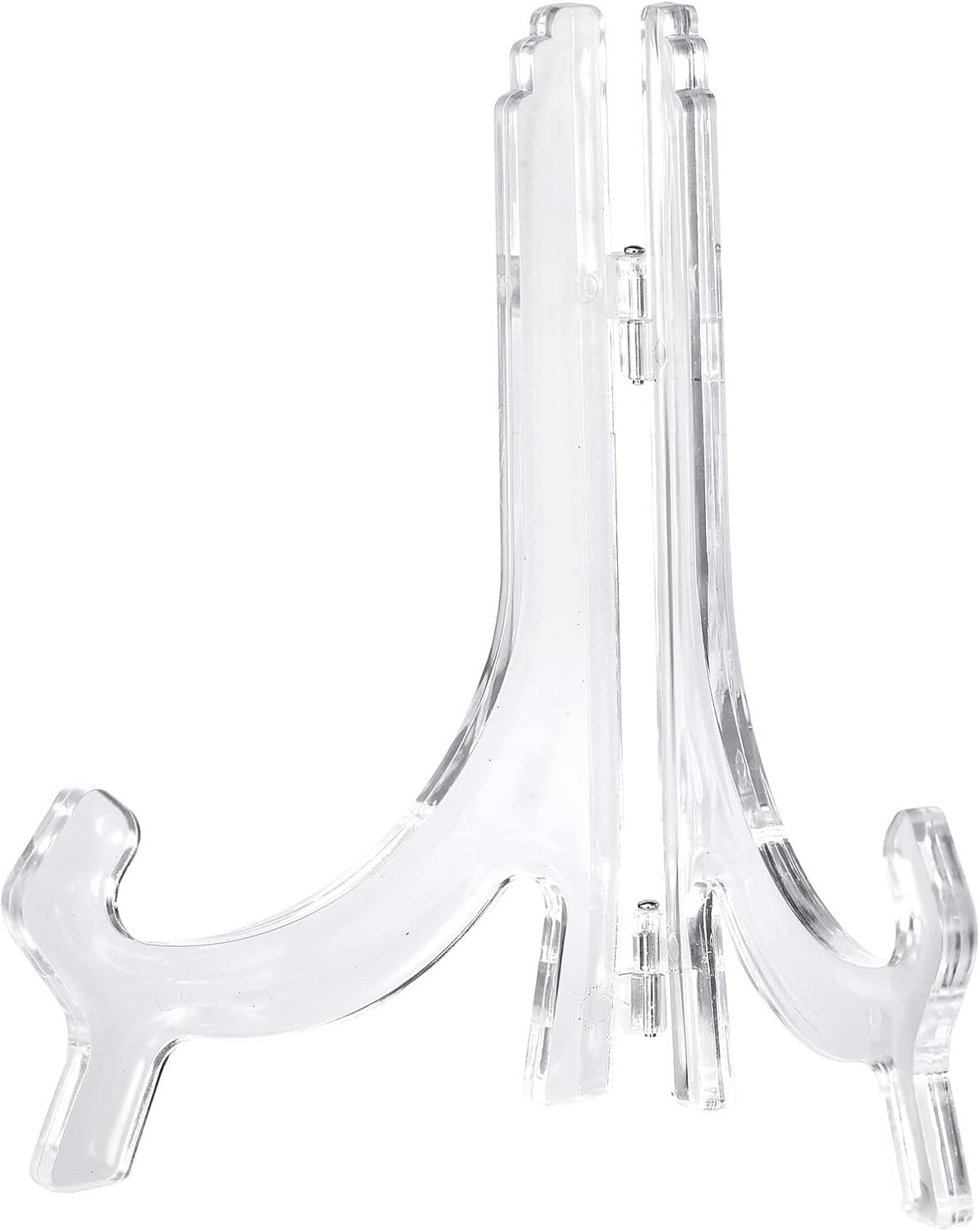 uxcell 2pcs 6.3" Acrylic Easel Stand, Folding Display Plate ... - Image 2