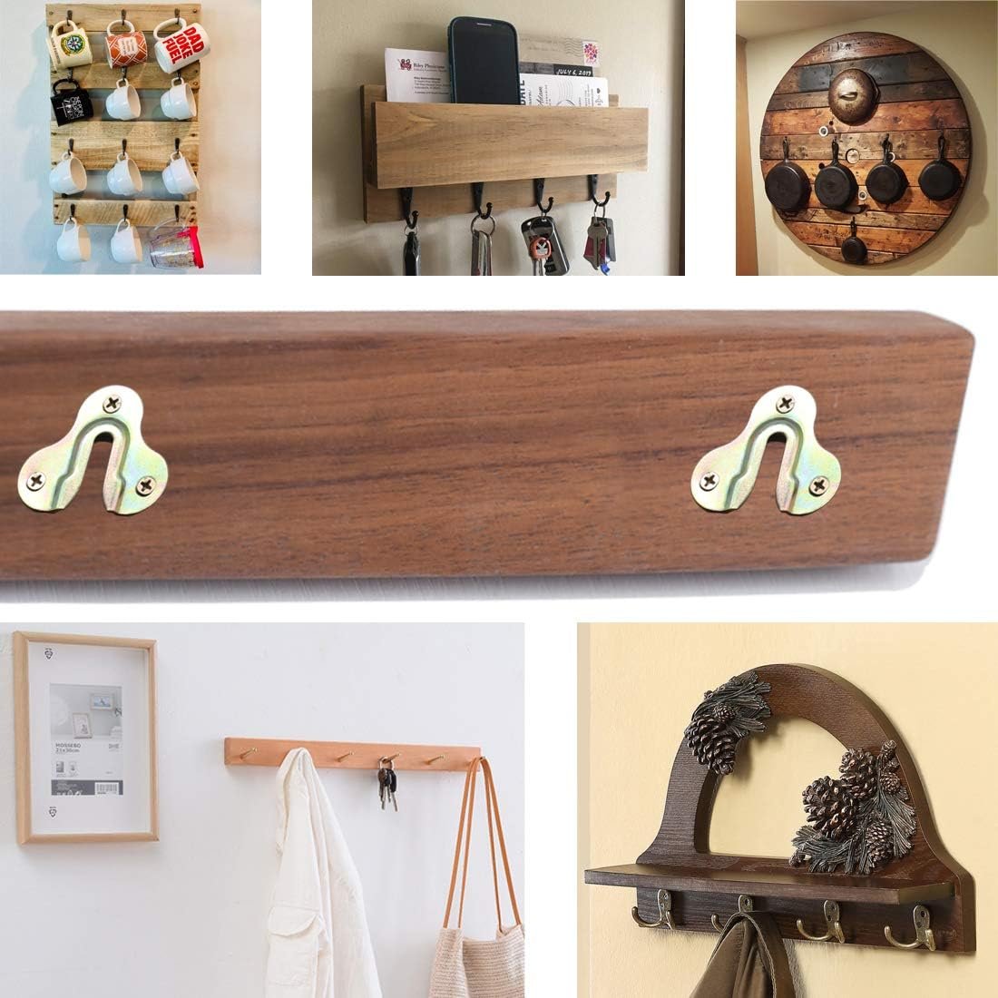 20pcs Zinc Yellow Keyhole Hangers Mirror Picture Frame Hange... - Image 5