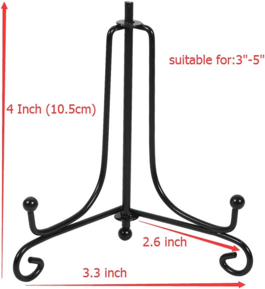 (2 pack) Iron Display Stand, Black Iron Easel Plate Display ... - Image 3