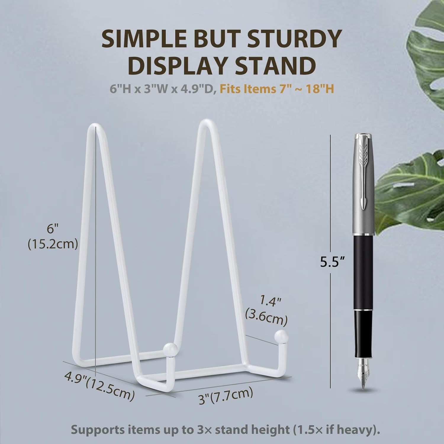 LIONWEI LIONWELI White Decorative Plate Stand Holder Picture... - Image 3