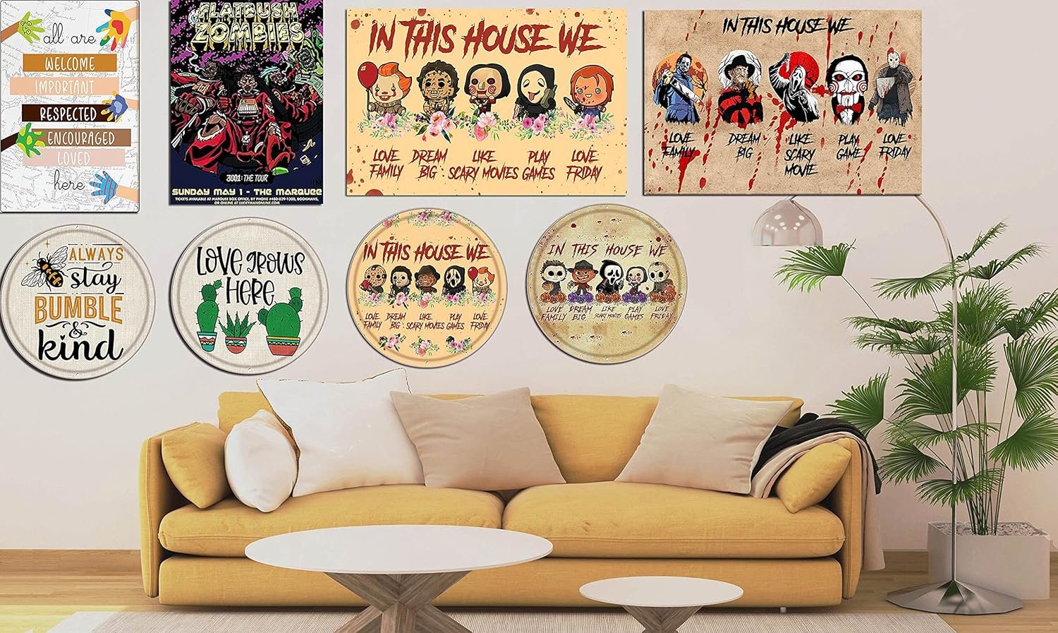 Vintage Girl Metal Plate Tin Sign Farm Chicken I Just Want t... - Image 4