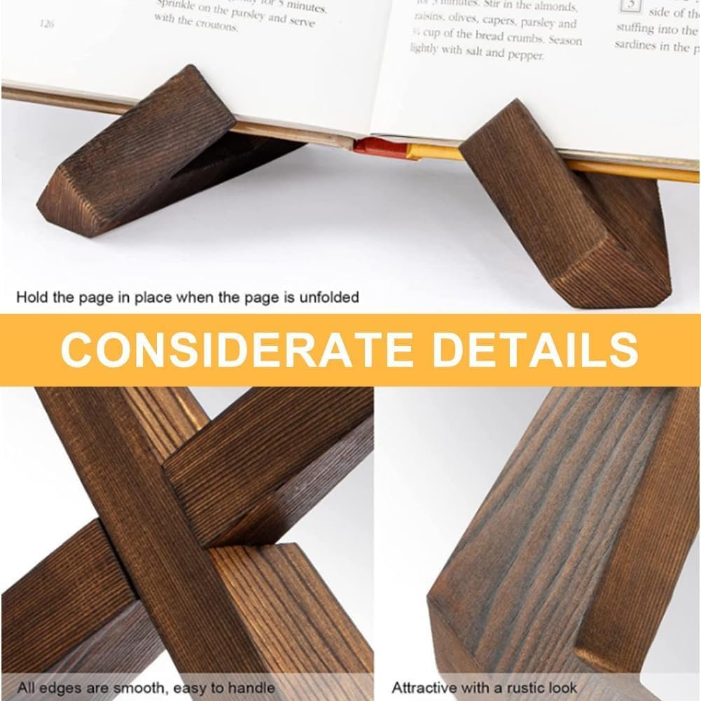 Meafeng 6.5 Inch Wooden Picture Frame Stand, Plate Display S... - Image 3