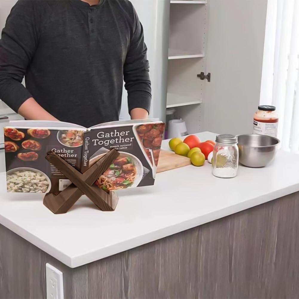 Meafeng 6.5 Inch Wooden Picture Frame Stand, Plate Display S... - Image 5