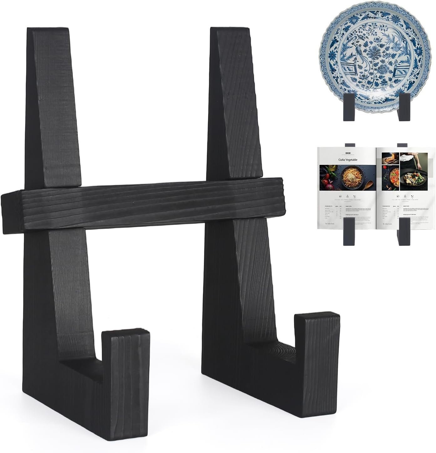 Wooden Plate Stand for Display - 8.8 Inch Wooden Picture Fra... - Image 2