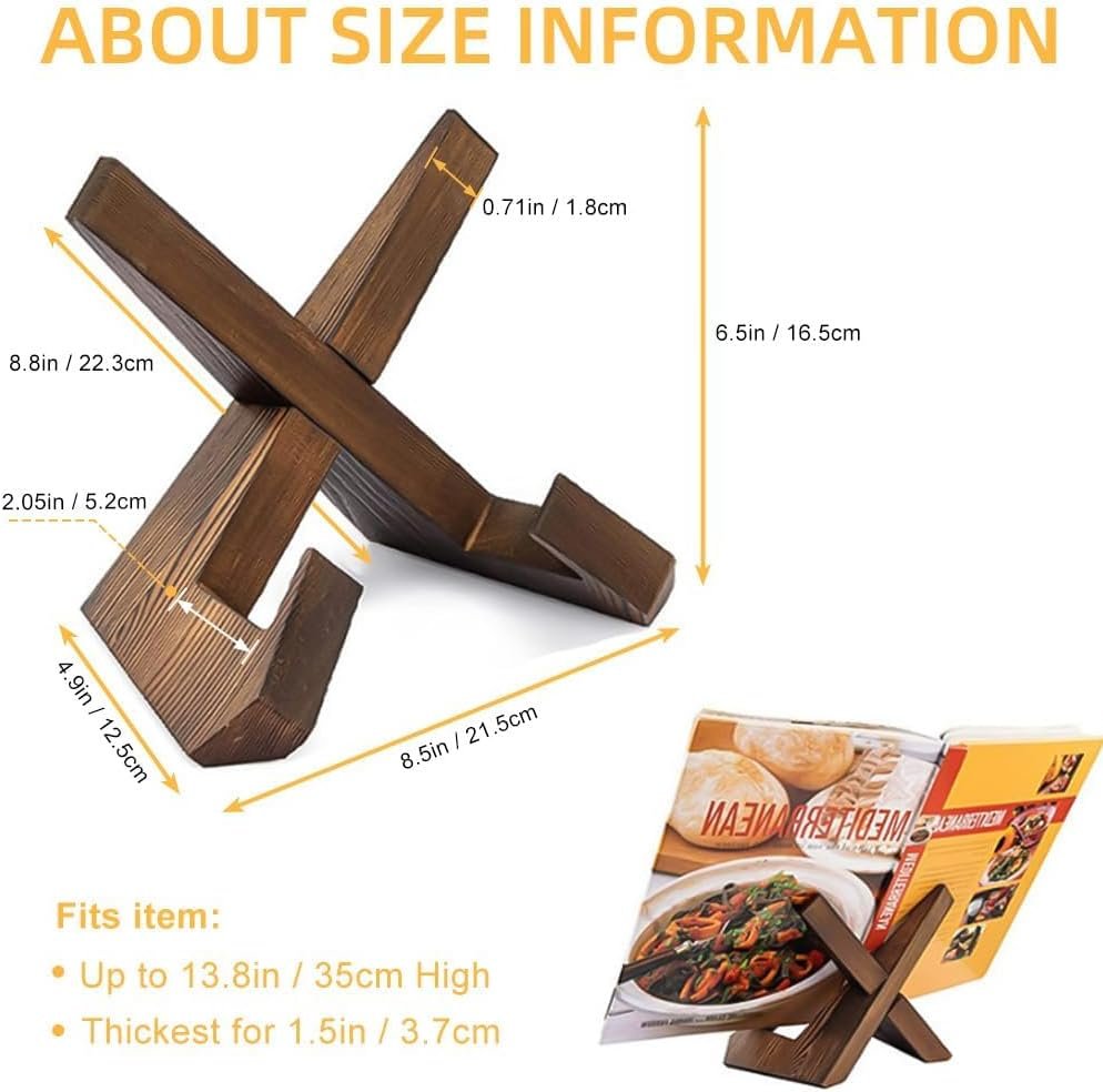 Meafeng 6.5 Inch Wooden Picture Frame Stand, Plate Display S... - Image 4