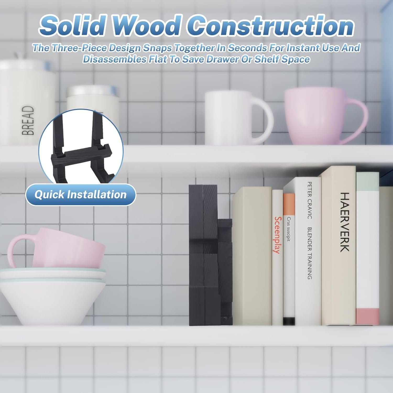 Wooden Plate Stand for Display - 8.8 Inch Wooden Picture Fra... - Image 7