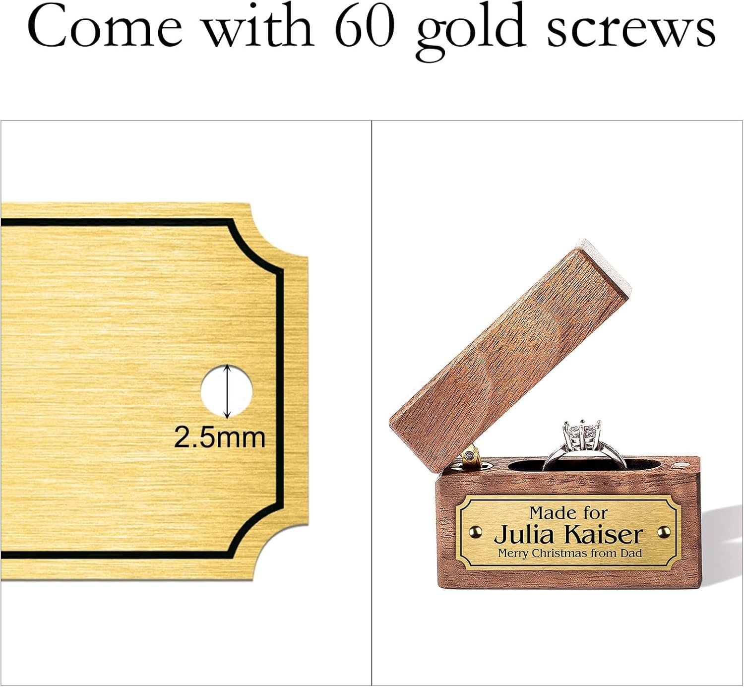 30 Pcs Name Plates Laser Engraved, Plaques Personalized Engr... - Image 7