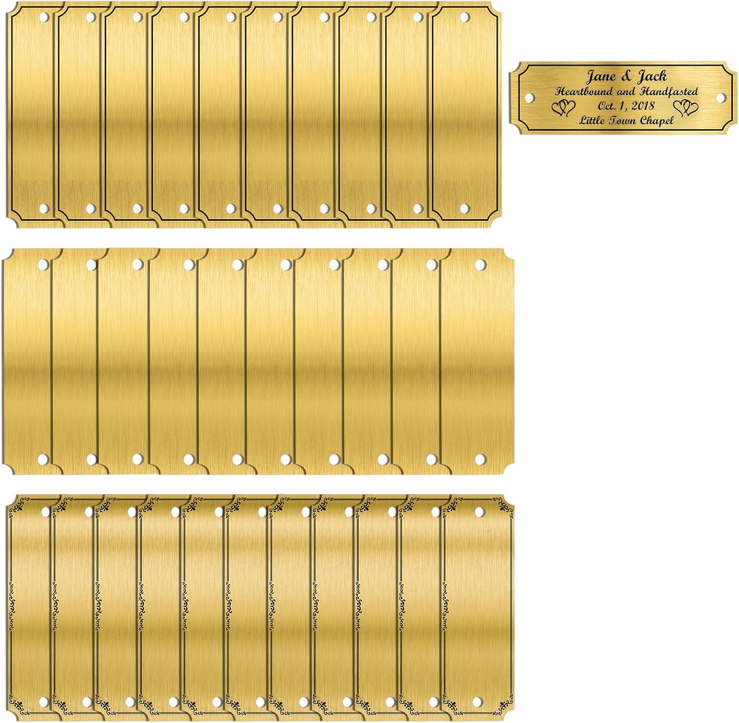 30 Pcs Name Plates Laser Engraved, Plaques Personalized Engr... - Image 2