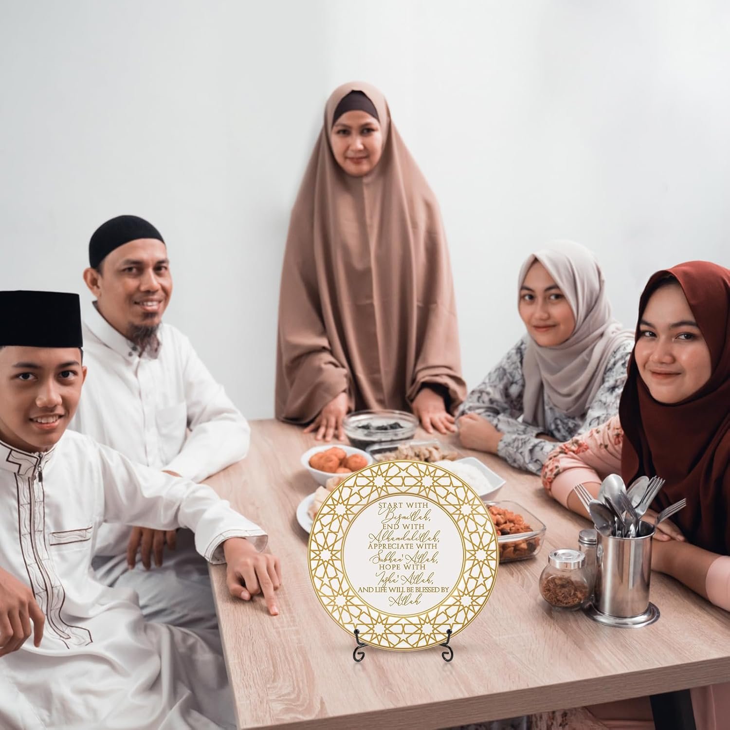 Sieral 4 Set Islamic Allah Gift Table Decoration Ceramic Ram... - Image 7