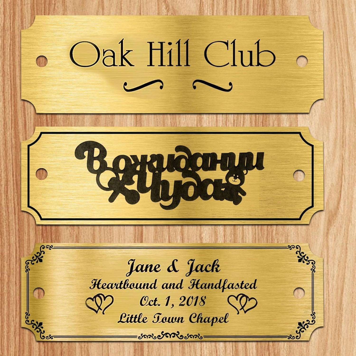 30 Pcs Name Plates Laser Engraved, Plaques Personalized Engr... - Image 4