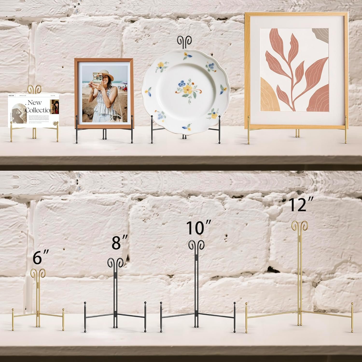 Display Stand for Plate, Foldable Metal Plate Stand for Tabl... - Image 5