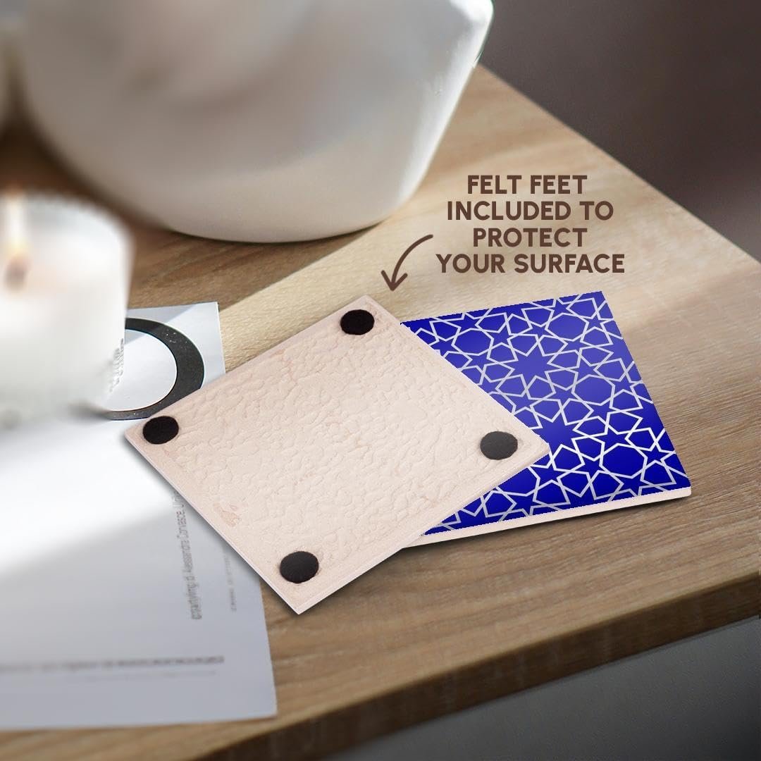 3dRose CST_56724_3 Silver Stars Outline Geometric Intricate ... - Image 5