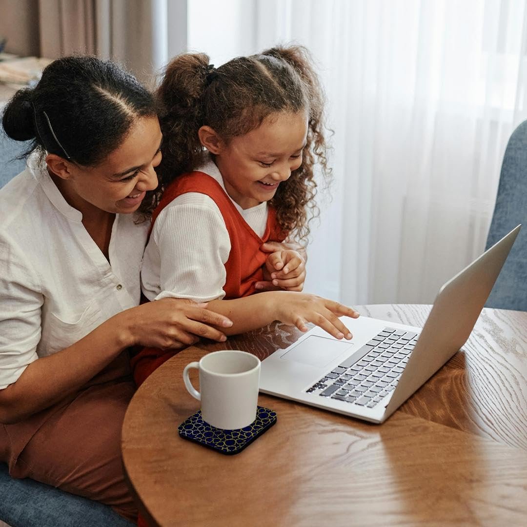 3dRose CST_56725_2 Gold Stars Outline Geometric Intricate Is... - Image 3