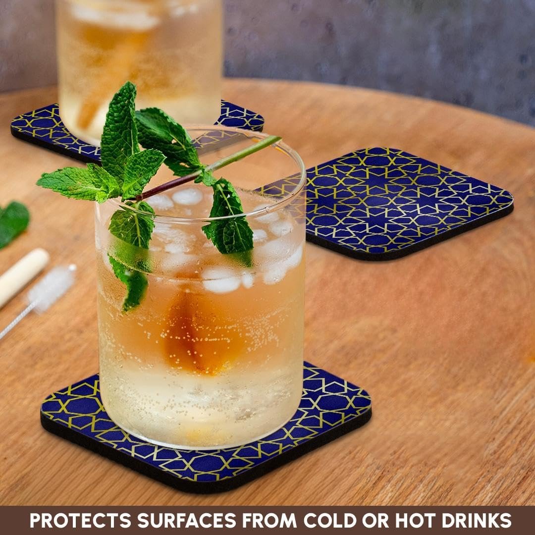 3dRose CST_56725_2 Gold Stars Outline Geometric Intricate Is... - Image 4